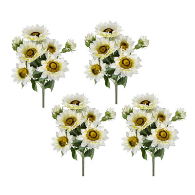4 pièces de tournesol artificiel