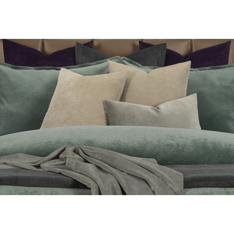 Mixology Velvet Bed Cap Comforter Set with Sewn Corners, Full, Lagoon