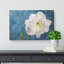 White Amaryllis Flower - Wrapped Canvas-56640786