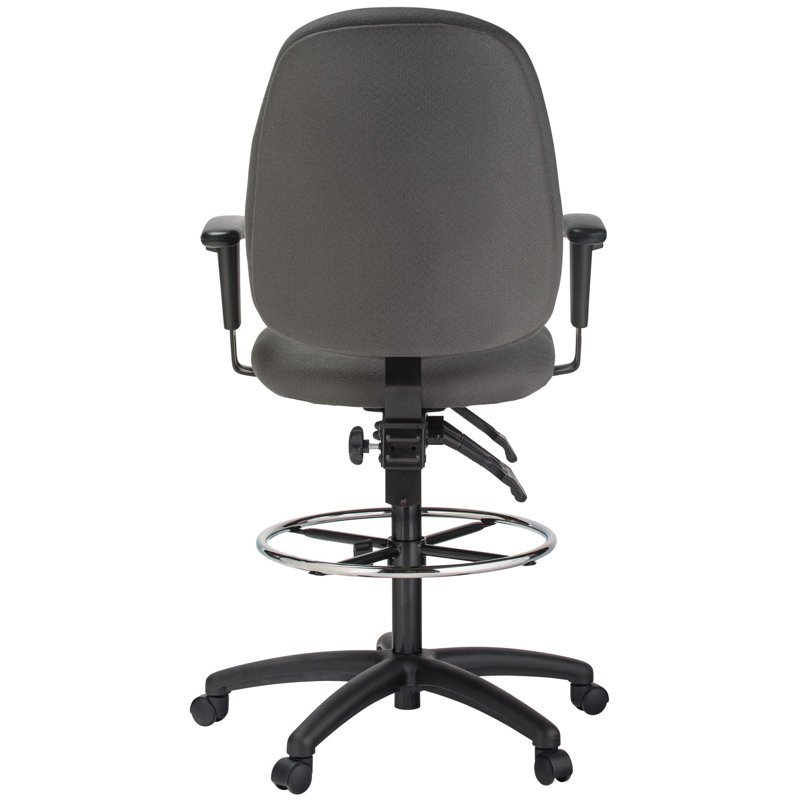 Ebern Designs Kayleen Drafting Chair, Gray