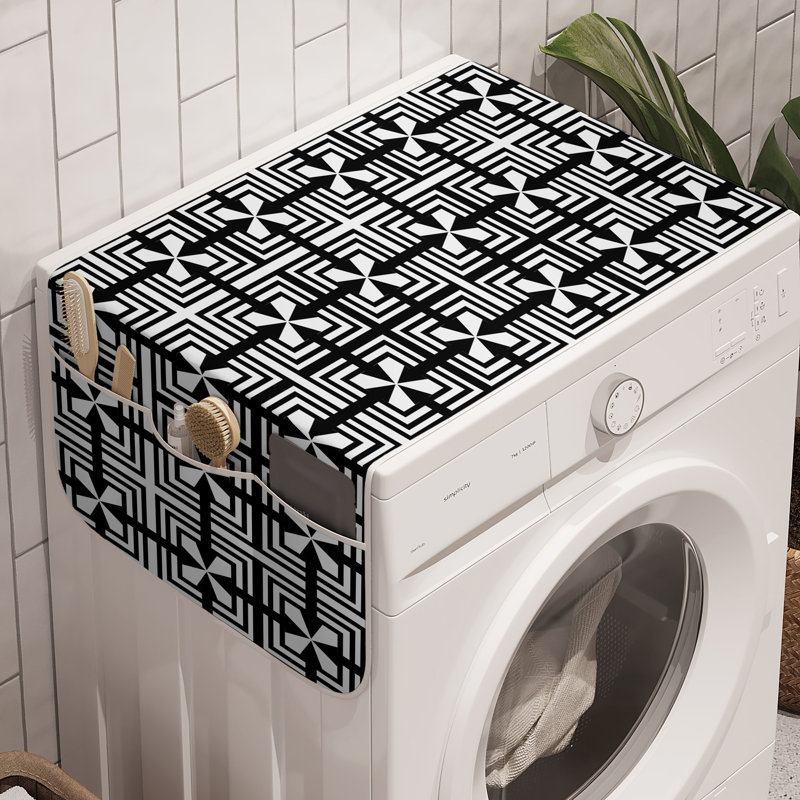 Ensemble de 2 bacs à linge de style oriental gris anthracite 47 po x 18,5 po East Urban Home