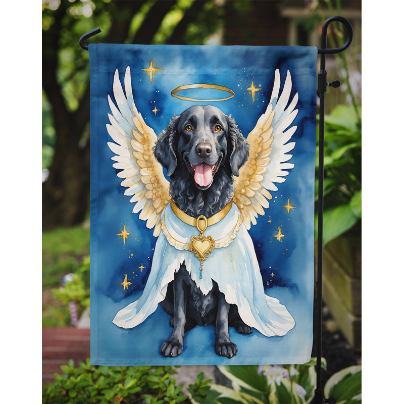 Drapeau de jardin mon ange Retriever bouclé