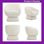 Fauteuil pivotant avec repose-pieds Boucle