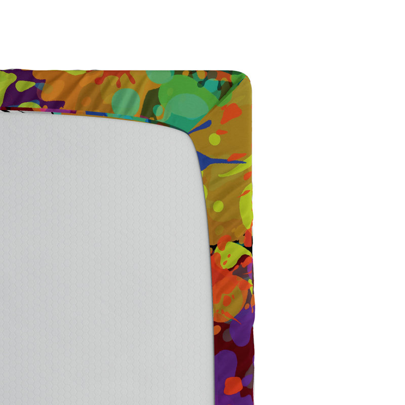 Microfiber Abstract Fitted Sheet, Twin XL Fitted Sheet