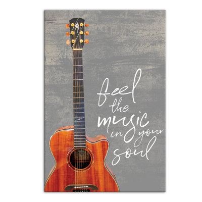 «Feel the Music In Your Soul», art sur toile tendue