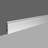 Plastic 4.75" Thick x 0.75" Wide x 96" Length Wall Base-80782013