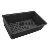 Ruvati 33-inch Undermount Workstation Granite Composite Kitchen Sink