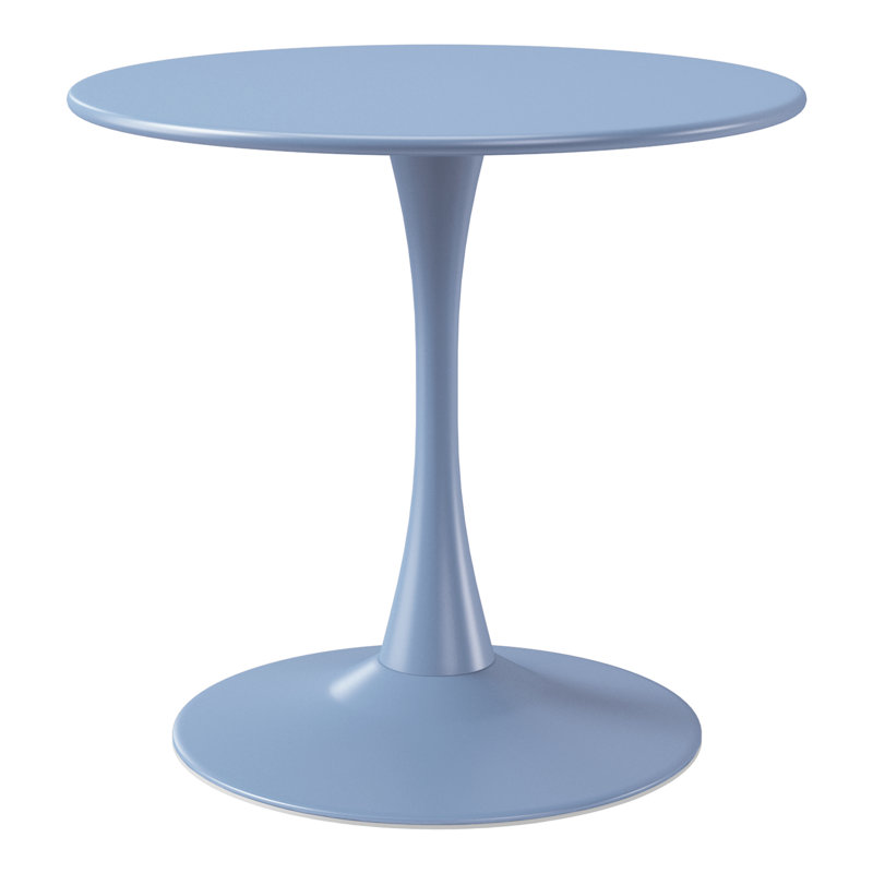 Outdoor Steel Dining Table, French Blue