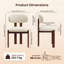 40.5cm H Fabric Upholstered Upholstered Back Side Chair in Beige-686289761-686289767