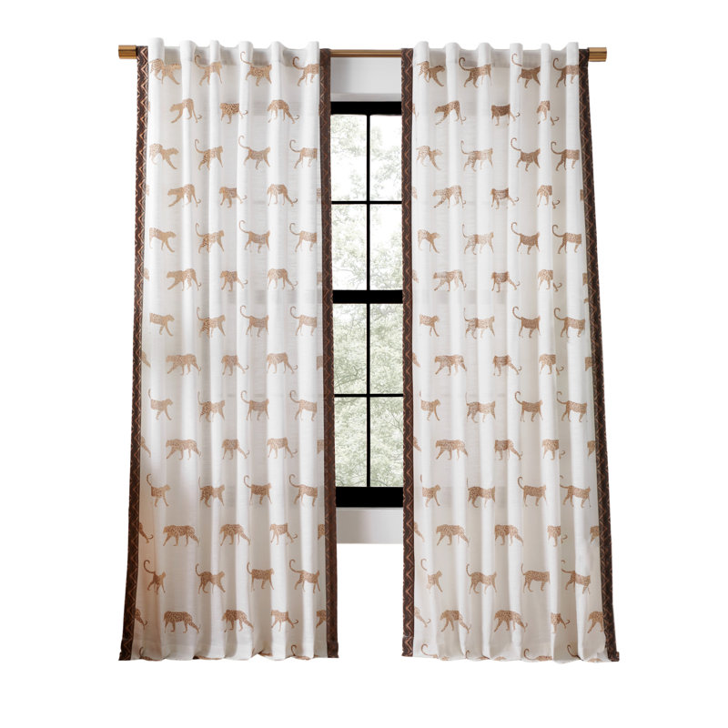 Jaguars Rochelle Porter ivoire 50 x 84, L 50 po x L 84 po
