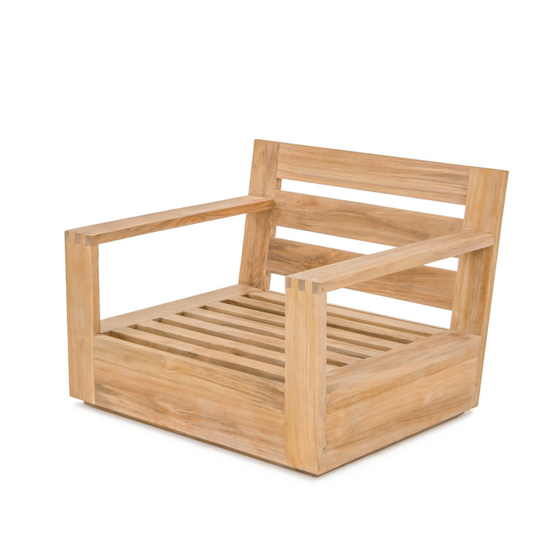 Caldas Outdoor Lounge Chair, Natural