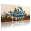 «Landscape & Nature Mountain Range Forest Reflection Landscape», ensemble de 3 impressions sur toile-1327500457