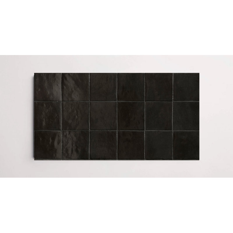 Greenwich brillant 4 po x 4 po, Nero