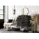 Azarian Geometric Wool Area Rug for Living Room Bedroom Dining Room Kitchen, Black/Ivory