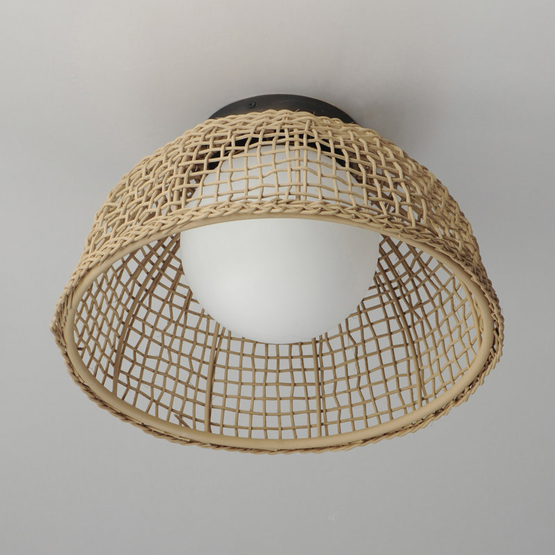 Cestino-Flush Mount, Antique Bronze