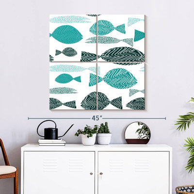 Brampt : Banc de poissons abstrait
