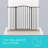 Bocko Metal Pressure Mounted Pet Gate With Door