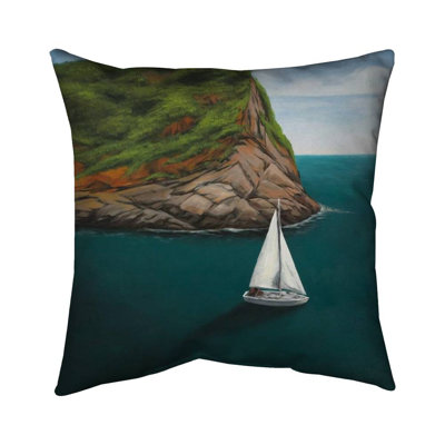 At seda in porto venere - 16"x16" Throw pillow cover - Poly twill - Print on demand