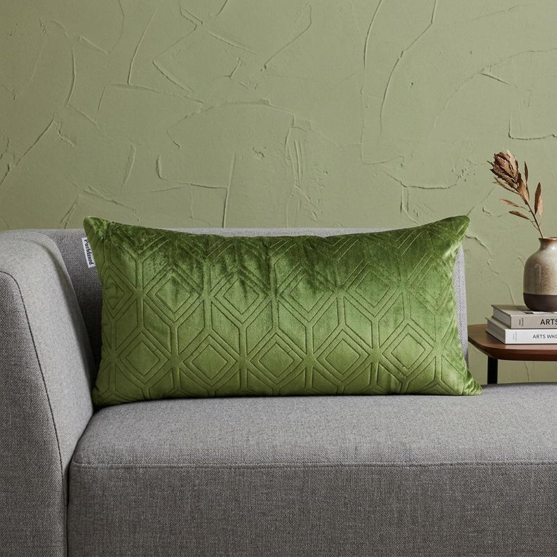 Coussin 12 "X 24" Taupe, Olive