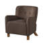 Fauteuil capitonné avec pieds en bois-1140953157