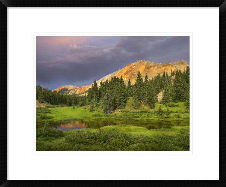 Mountain and Pond, Near Ouray, Colorado by Tim Fitzharris Framed Photographic Print Global Gallery 