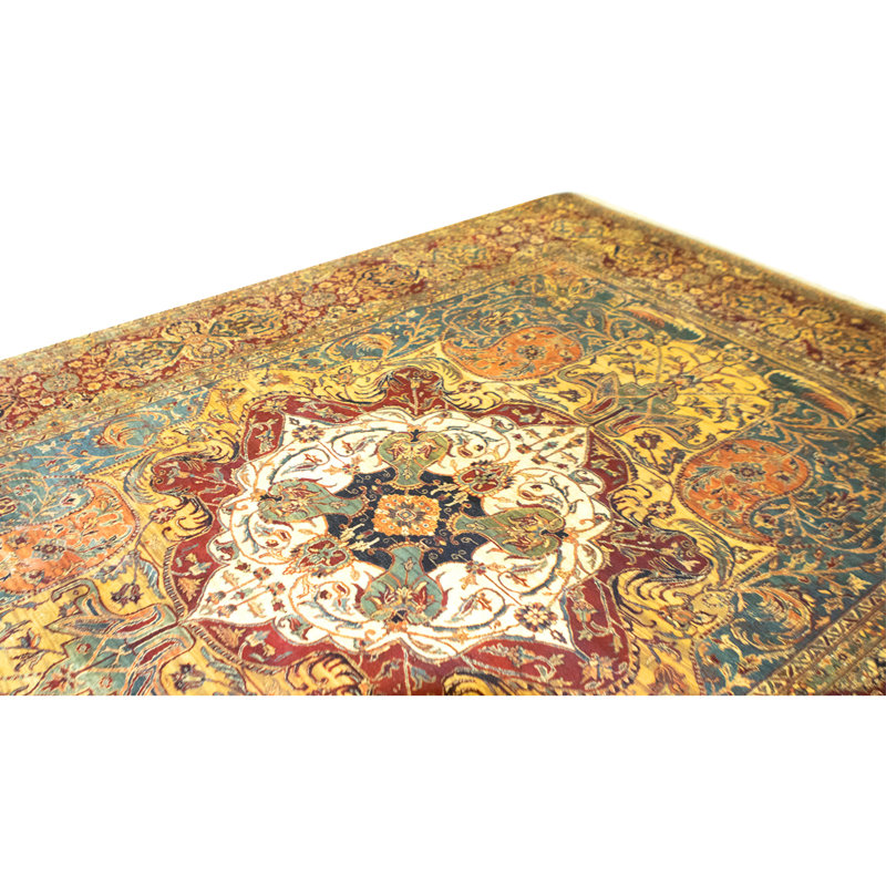 Tapis rouge noué à la main de haute qualité