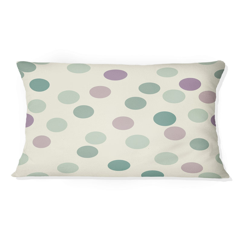 Coussin lombaire vert et mauve