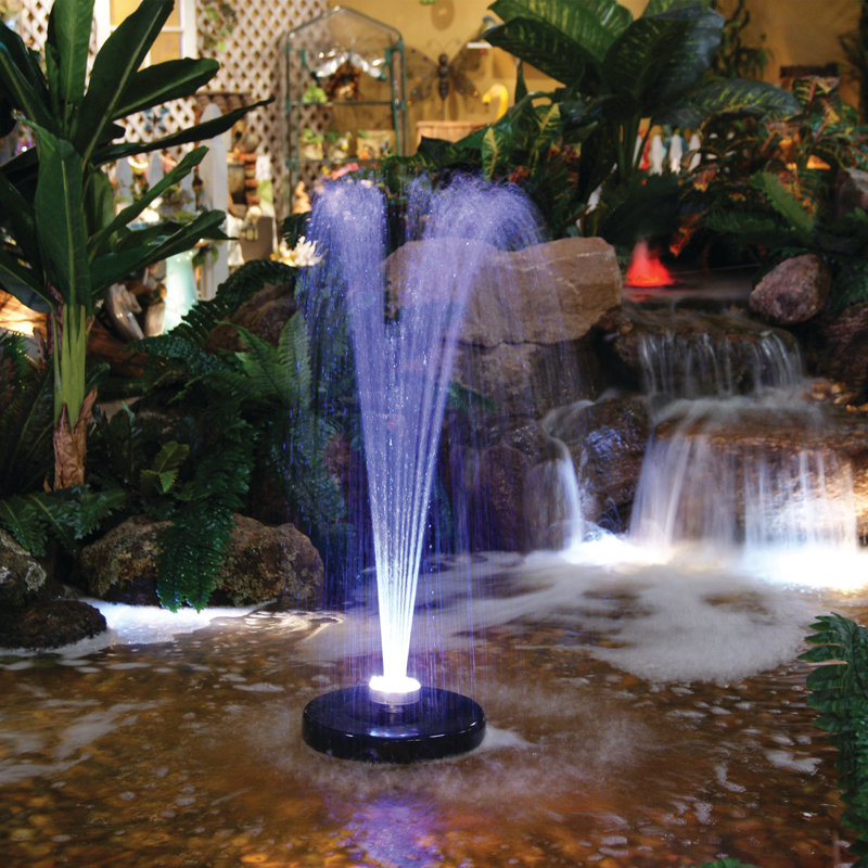 Fontaine flottante avec 48 lumières DEL changeantes