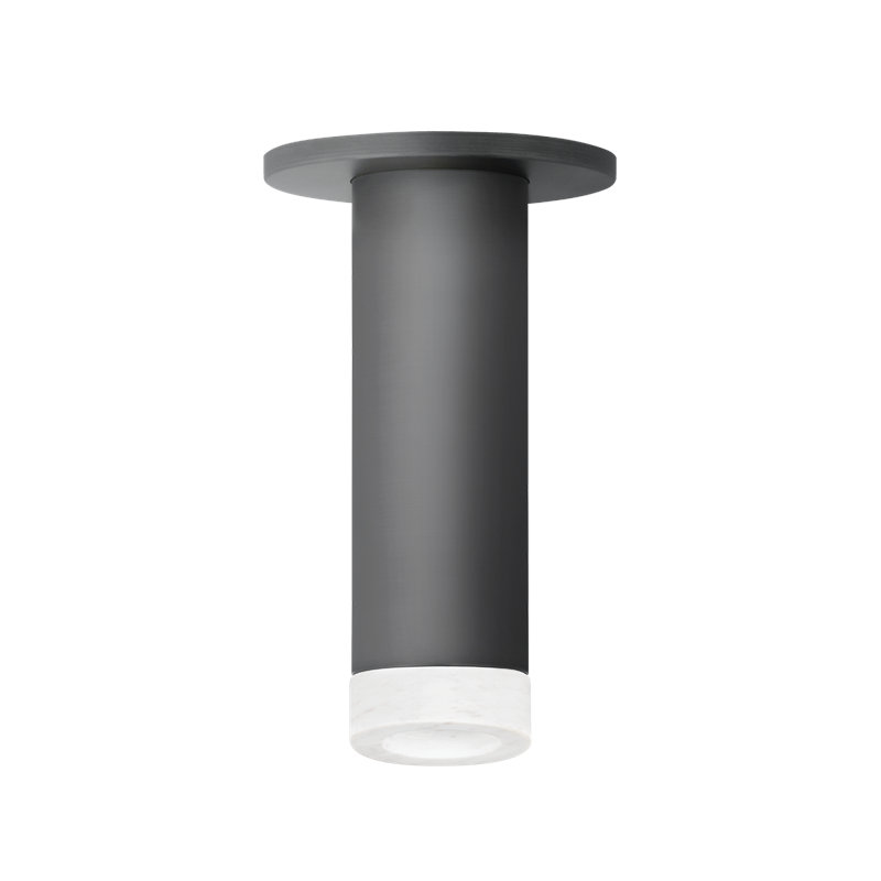 Luxe 1 - Light LED Flush Mount, 17 W, 8.25" H x 8.25" W x 8.25" D, Satin Black