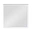 Miroir de commode Sely, cadre au fini blanc glamour, 38 x 38-126034614