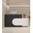 70.87" Black Standard Manufactured Reception Desk-37696064