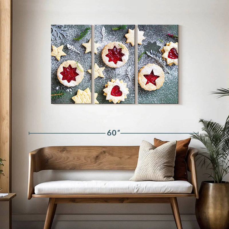 Biscuits Senne Festive Linzer, H 28 po x l 45 po