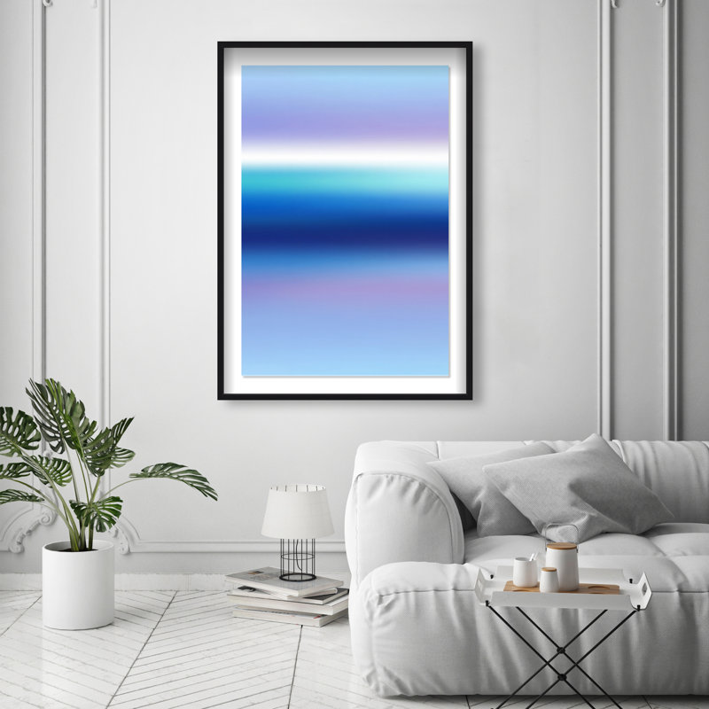 Moonlit Gradient Print by Oliver Gal, 46.5"H x 31.5"W, Black Shadowbox