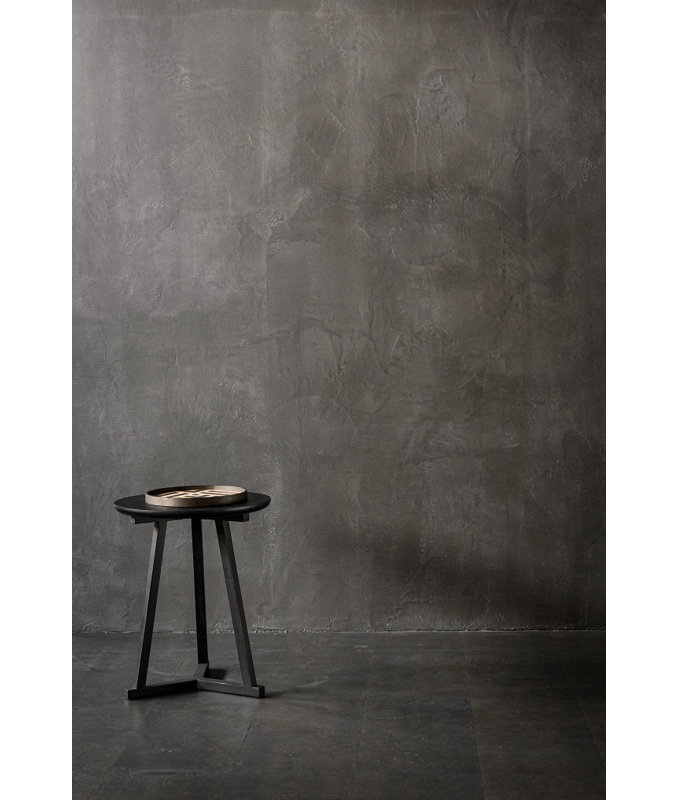 Solid Wood End Table, Black