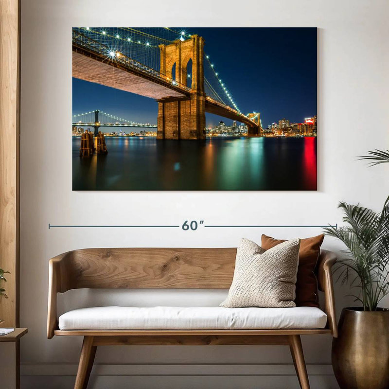 Lilie Brooklyn Bridge veilleuses, H 34 po x l 51 po