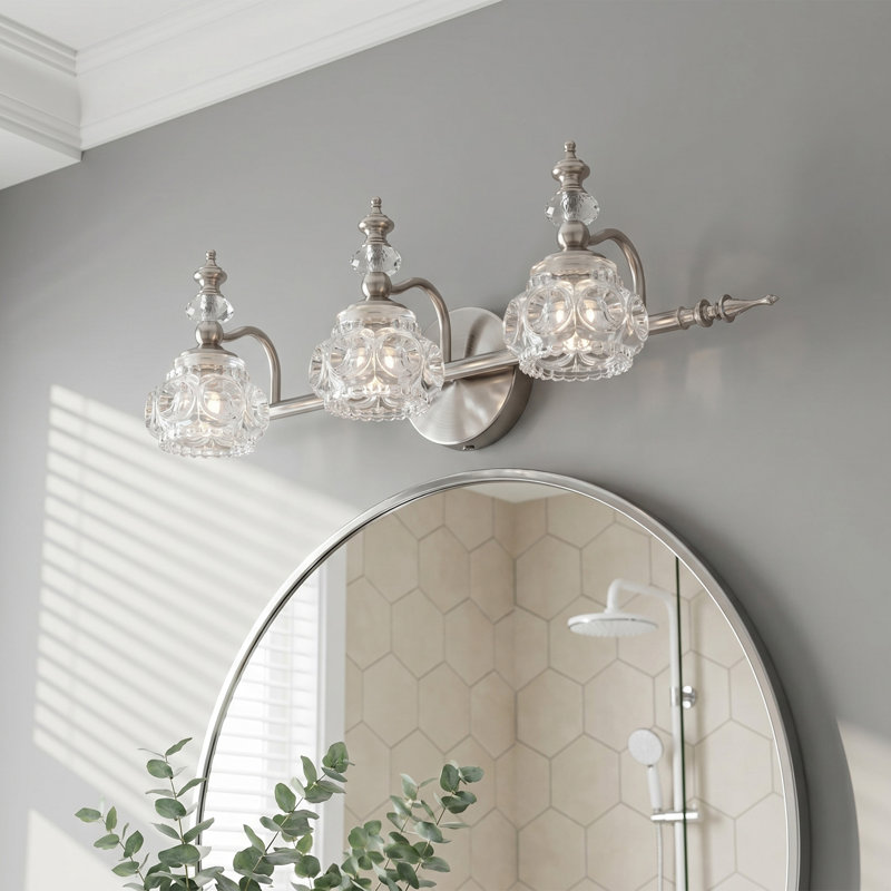 Éclairage pour meuble-lavabo 3 lumières Maitiu, Brushed Nickel