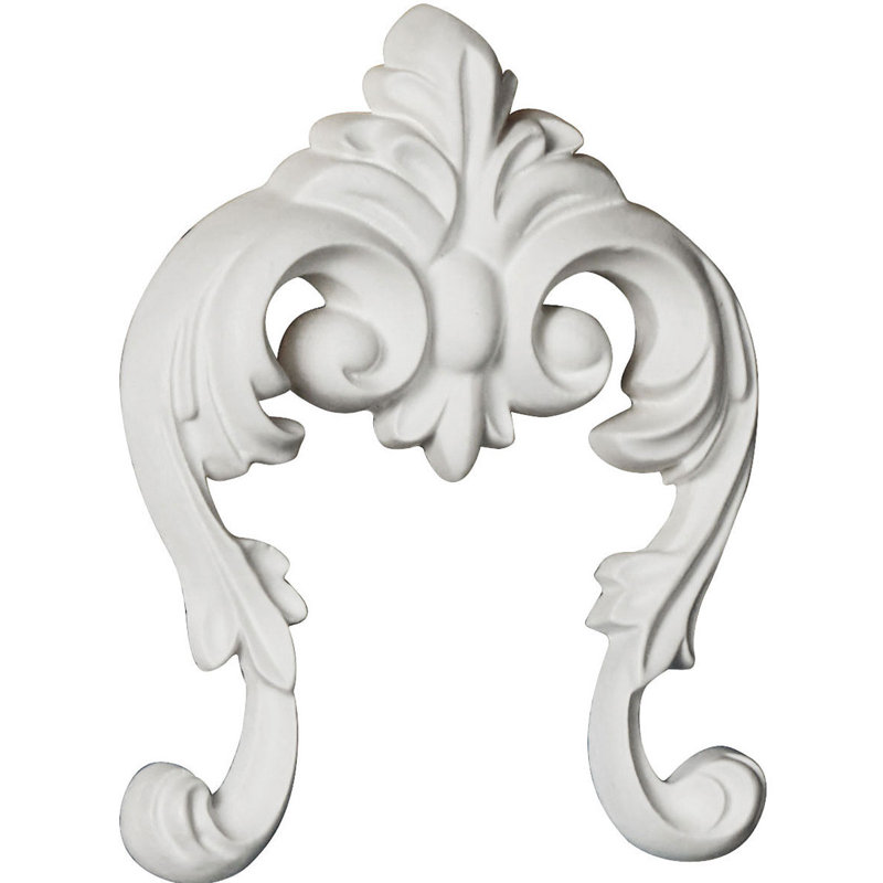 Benson 5.75'' H x 4.75'' W x 0.75'' D Urethane Onlay Scroll