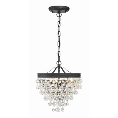 Eulah - Light Matte Black Empire Pendant
