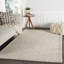 Sabha Wool Area Rug in Ivory/Gray-596939992