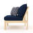 Sehrish Acacia Outdoor Armless Lounge Chair , Sunbrella® Cushions Included-1661514284