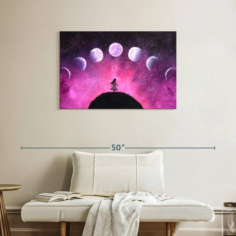 Oberle Dreamy Moon Phases, 24" H x 36" W