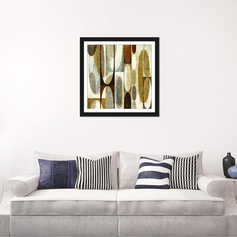 Mod Pods, impression sur toile tendue, Papier avec cadre noir, Blanc, H 24 po x l 24 po x P 1 po