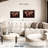 " Maroon World Map Wall Art "-565614701