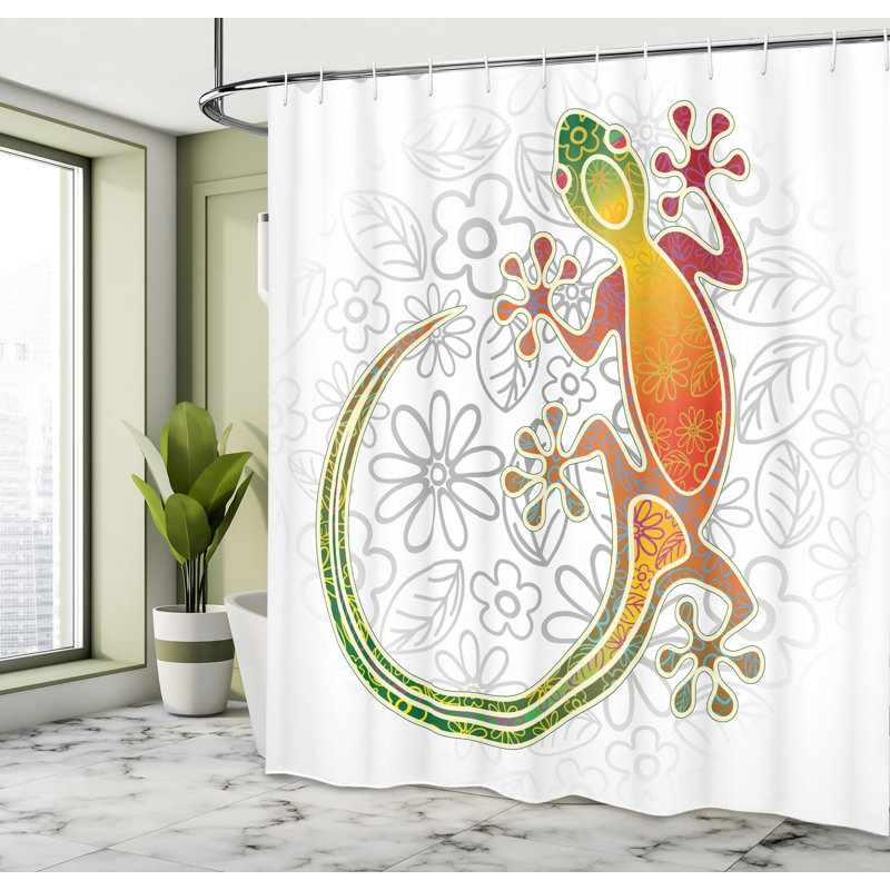 Christa Shower Curtain with Hooks Included, 84" H x 69" W
