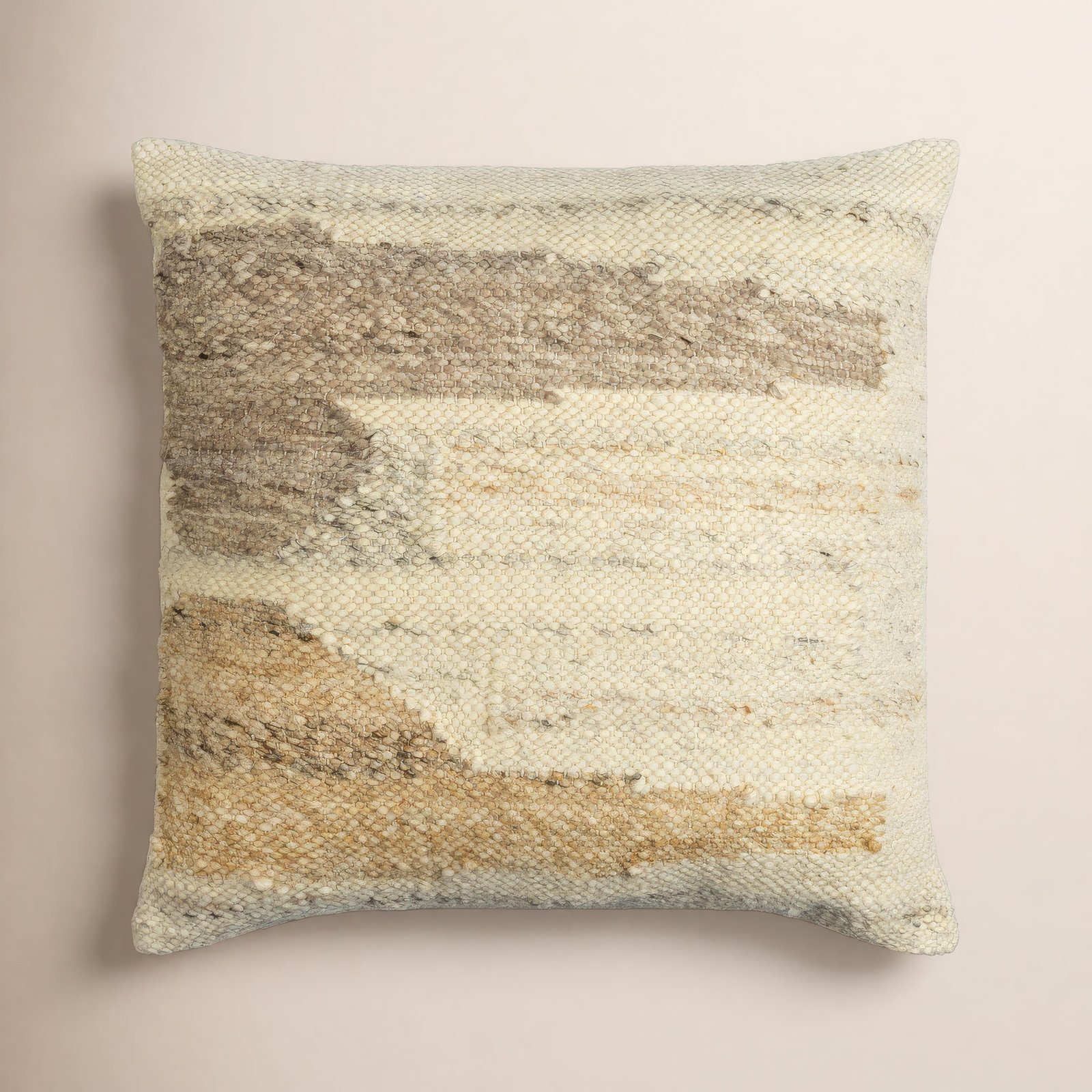 Dia Wool Pillow Cover, 18" H x 18" W, Polyester/Polyfill