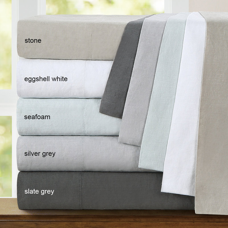 Frazier 100% Linen - Set of 2, Eggshell White