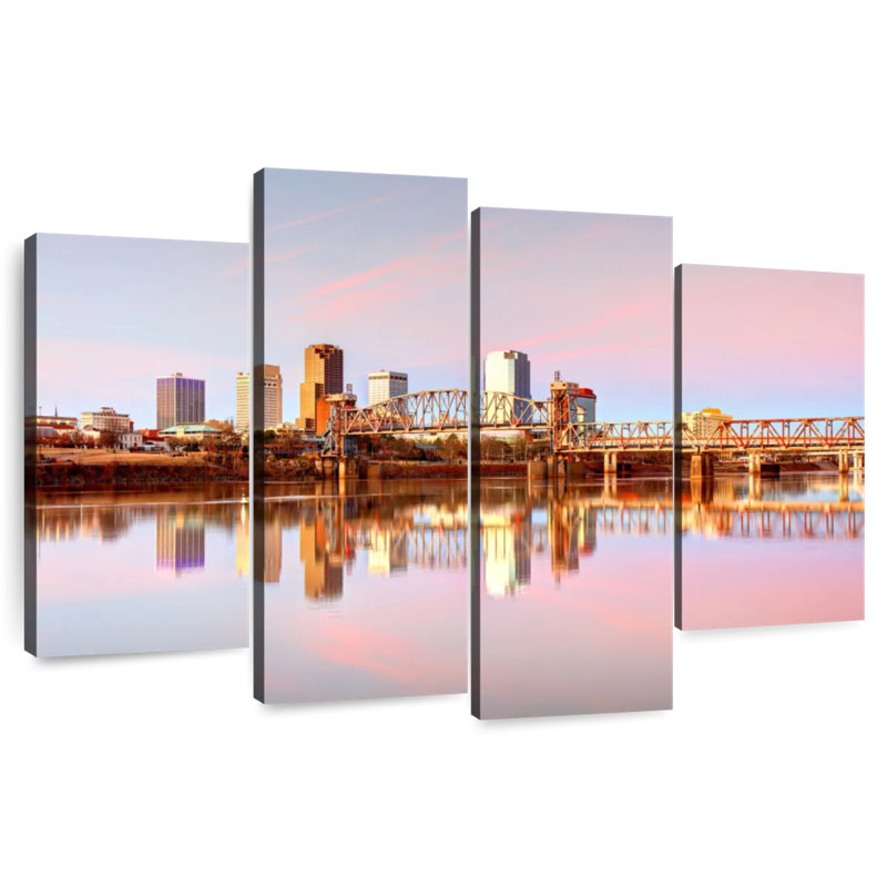 Little Rock Reflection, 32" H x 52" W