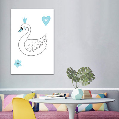 Little Ballerina Swan - impression d'art graphique