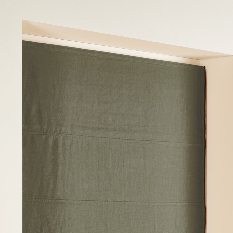 Carlina Blackout Roman Blind, Green, 45 cm L x 20 cm W