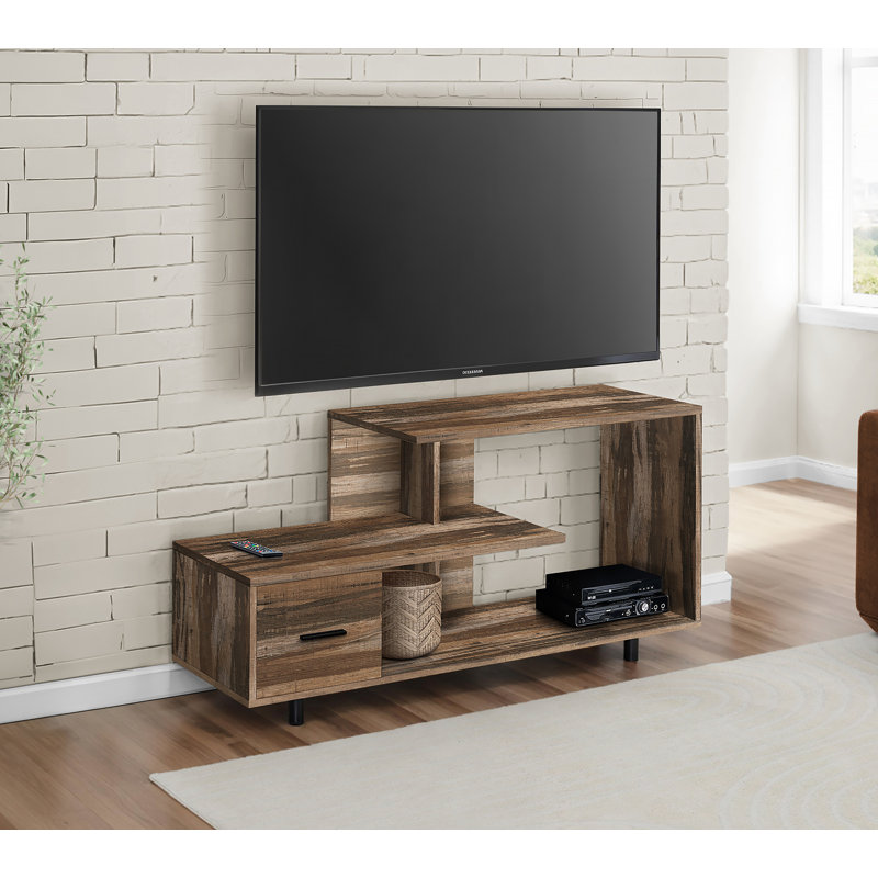 Meuble télé polyvalent avec tiroir de rangement, idéal pour le salon et la chambre à coucher, idéal pour le divertissement multimédia et la décoration intérieure